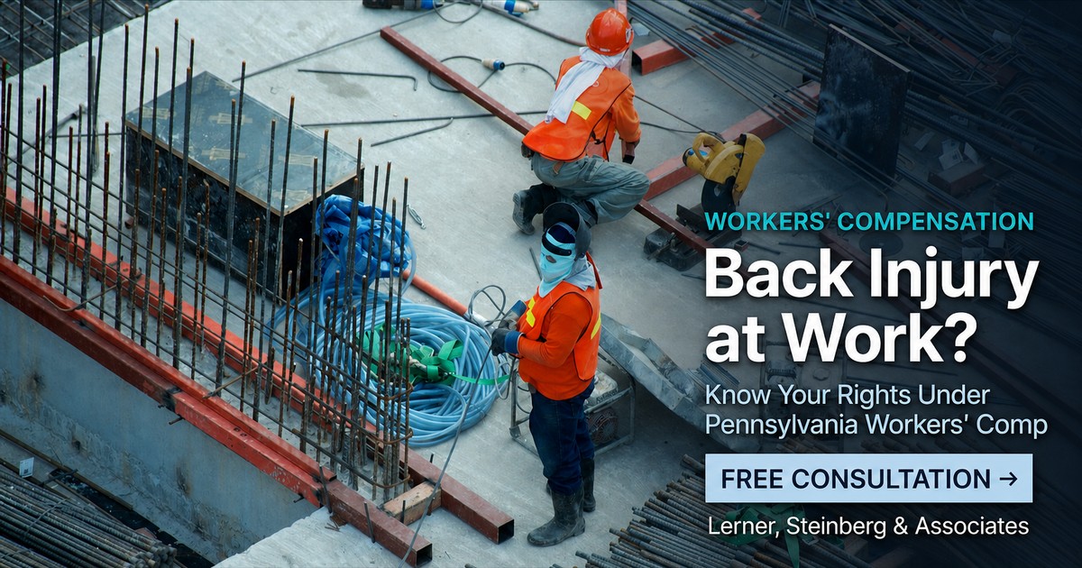 Construction workers on a job site in Pennsylvania